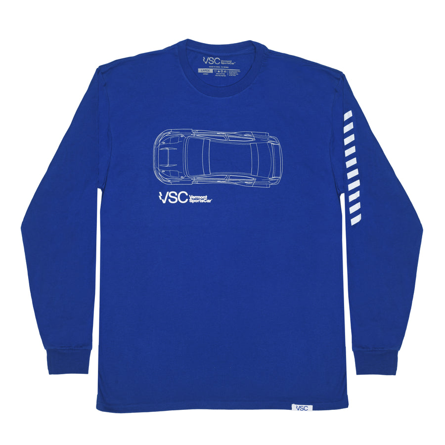 Vermont SportsCar | Rally Outline | Long Sleeve T-Shirt