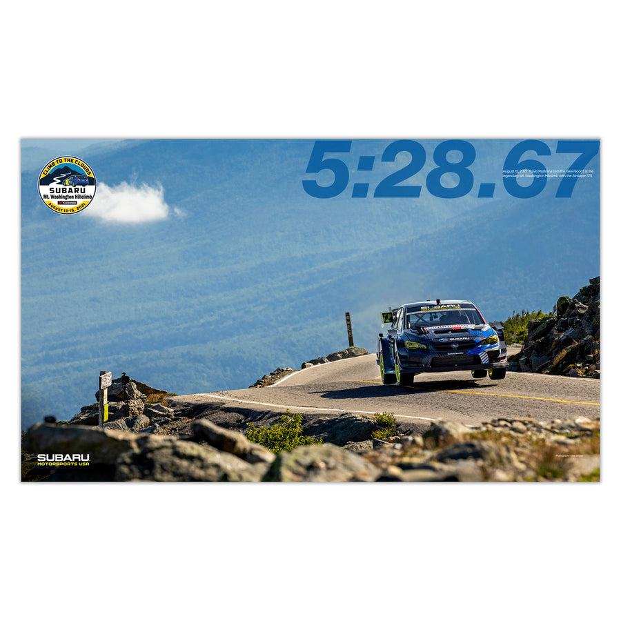 2021 Mt. Washington Hillclimb Record Run Poster